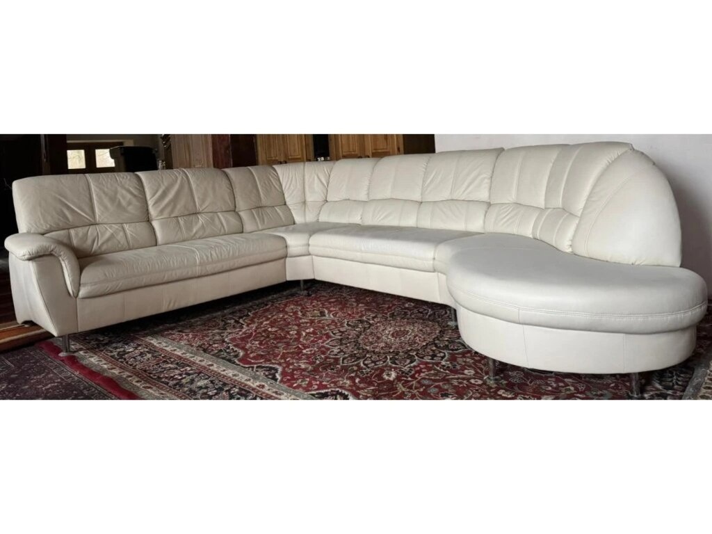 Rohová kožená sedací souprava, 3302 - 3
