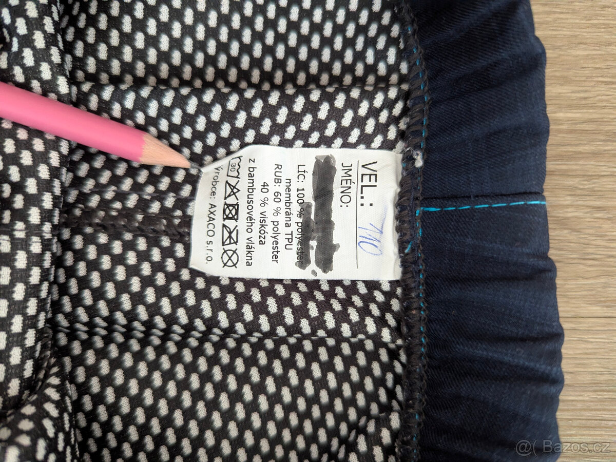 Softshellové kalhoty s bambusem, vel. 110 - 3