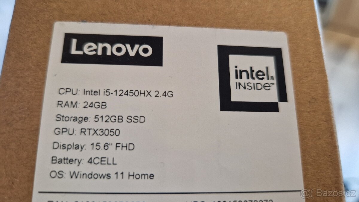 Lenovo LOQ 15IAX9 i5 - 12450HX - 3
