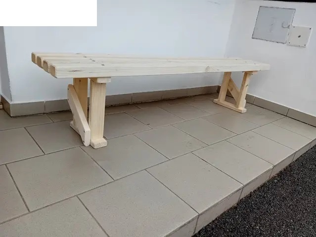 lavička bez opěrky zad tloustka lati 28 a 42mm - 3