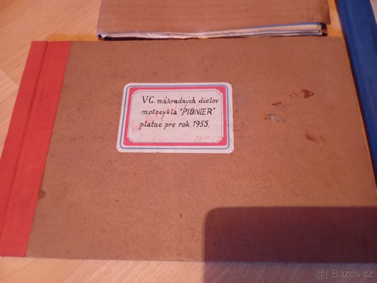 Prodám originál katalogy a seznamy na Jawa 550 1955 - 3