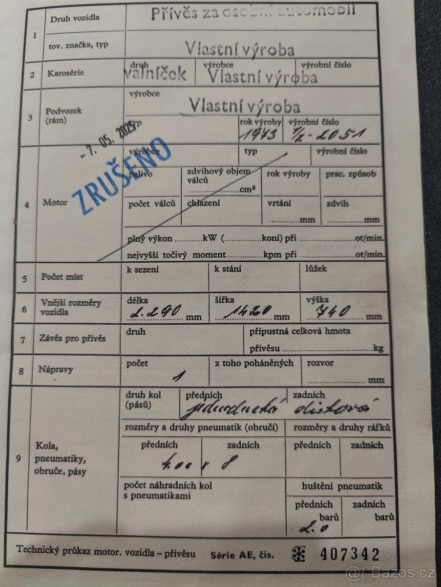 Přívěs / valníček vlastní výroby - 3