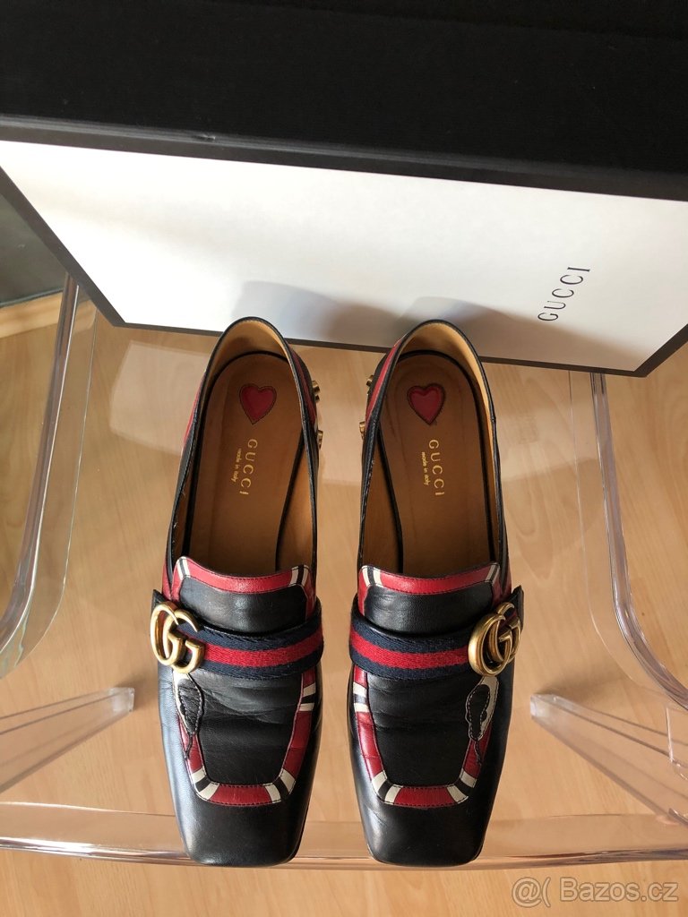 Celokožené mokasíny Gucci - 3