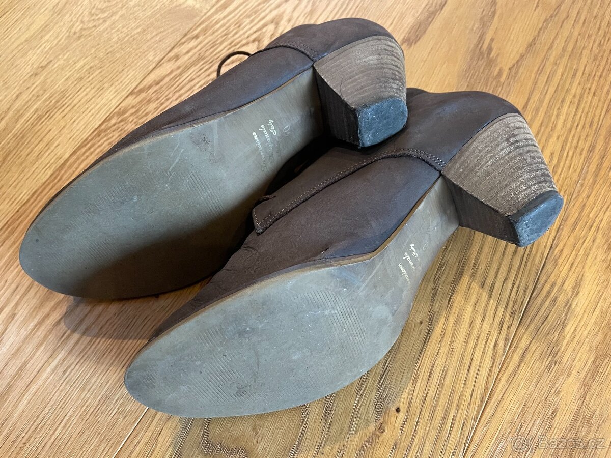Kotníčkové boty kožené vel. 40 - 3