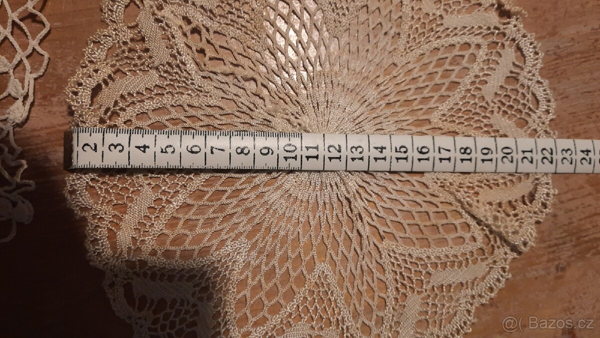 Staré háčkované dečky set 5 kusů - 3