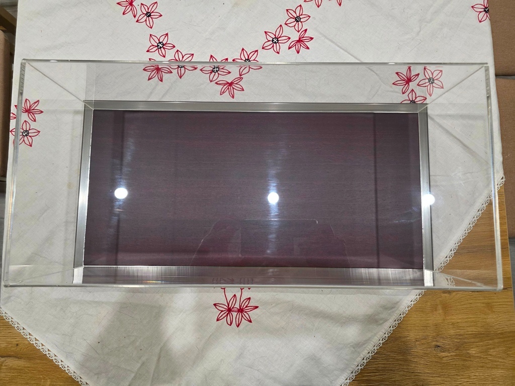 Luxusní vitríny 1:12 2x dřevo + akryl - 3