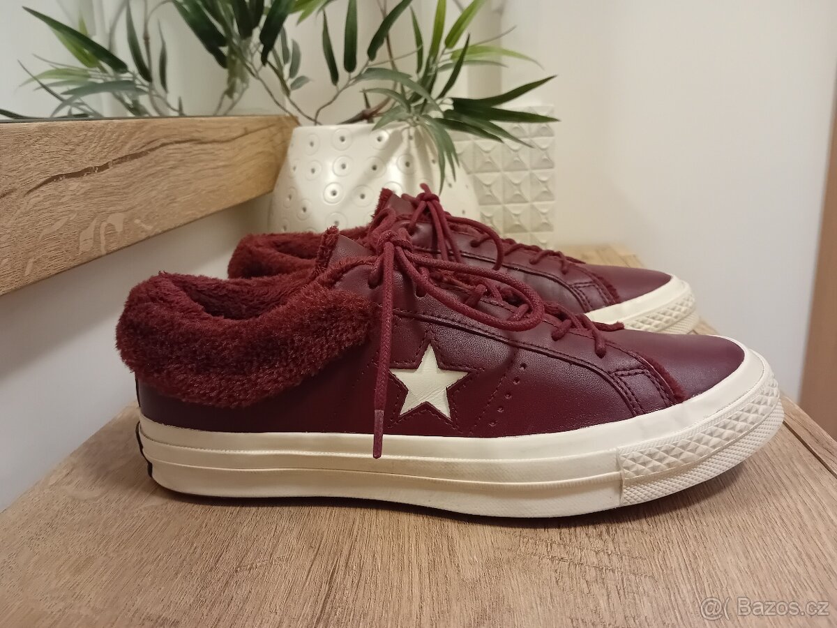 Converse dámské zateplené kožené tenisky vel. 40 - 3