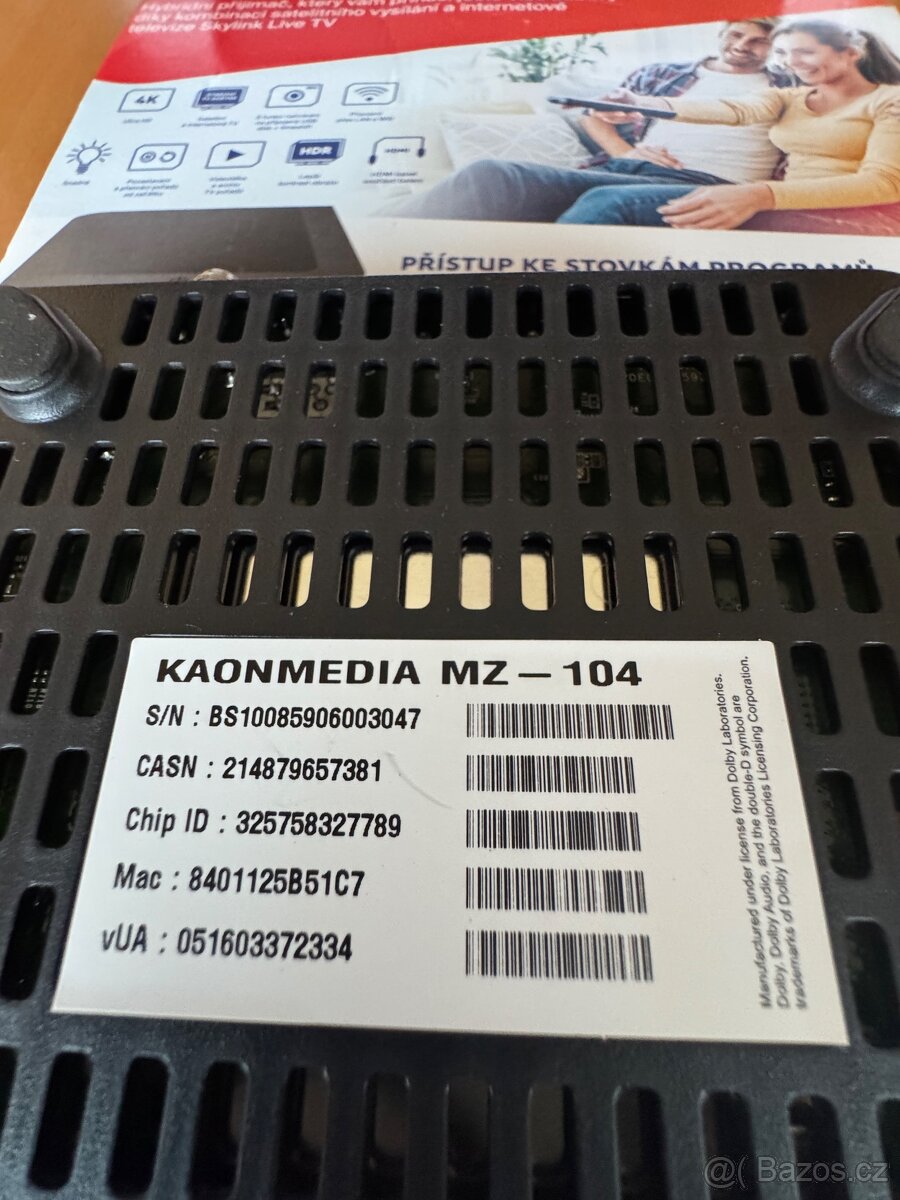 Skylink 4K/UHD sat.přijímač MZ-104 - 3