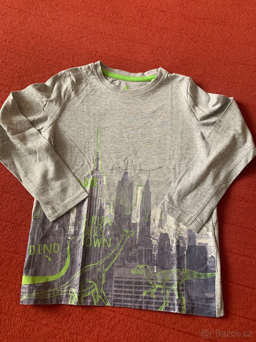 Trička dl.rukáv vel.110/116 - 2 ks - 3