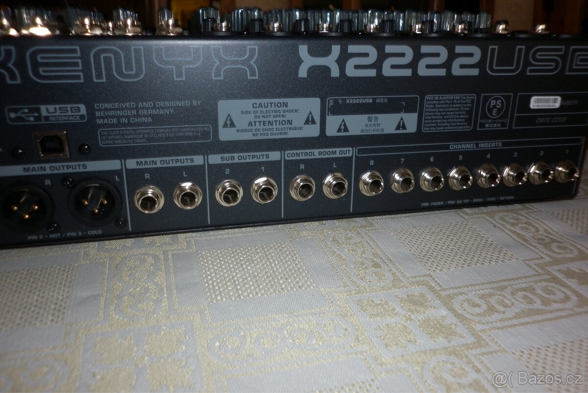 Prodám mixážní pult Behringer Xenyx X2222USB - 3