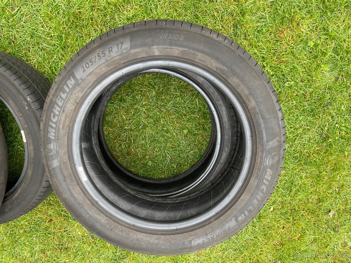 Prodám-Sada Letních pneu 205-55-17-91V Michelin - 3