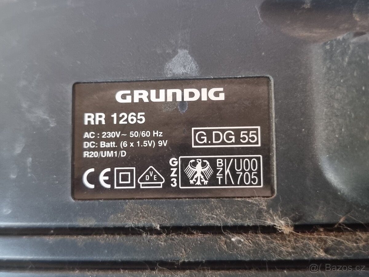 Prodám RETRO rádio GRUNDIG RR 1265 viz foto. - 3