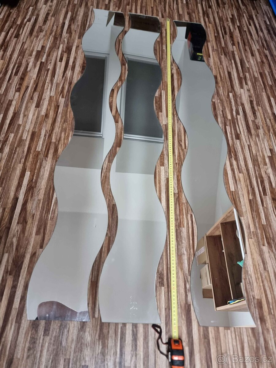 Zrcadla ve tvaru vln na zeď/dveře - 3