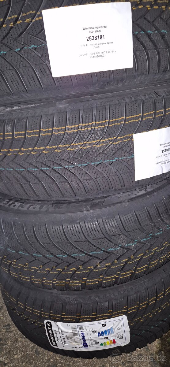 215/55 R17 Ford Puma – zimní sada Semperit Speed-Grip 5 (7Jx - 3