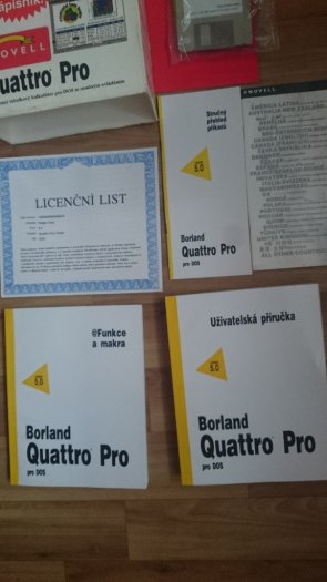 Prodám retro software Quatto Pro,verze 5.0 - 3