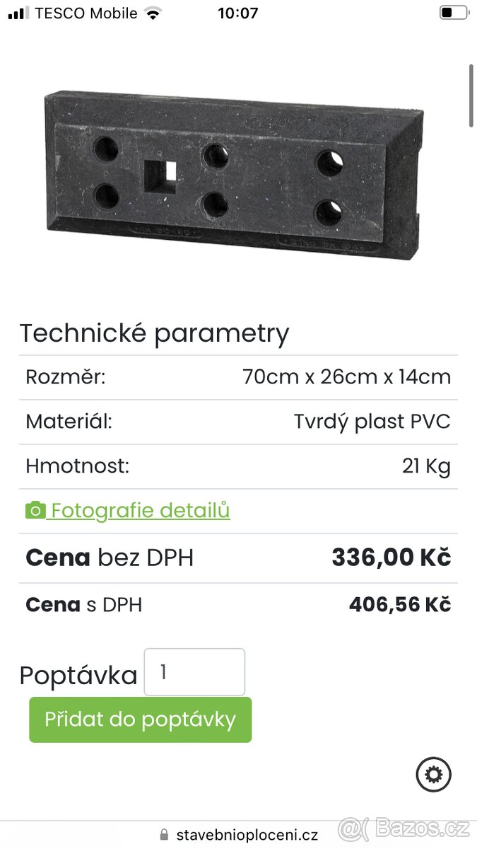 Stavební plot 3500x2000 oka 10x26,včetně přísl. - 3