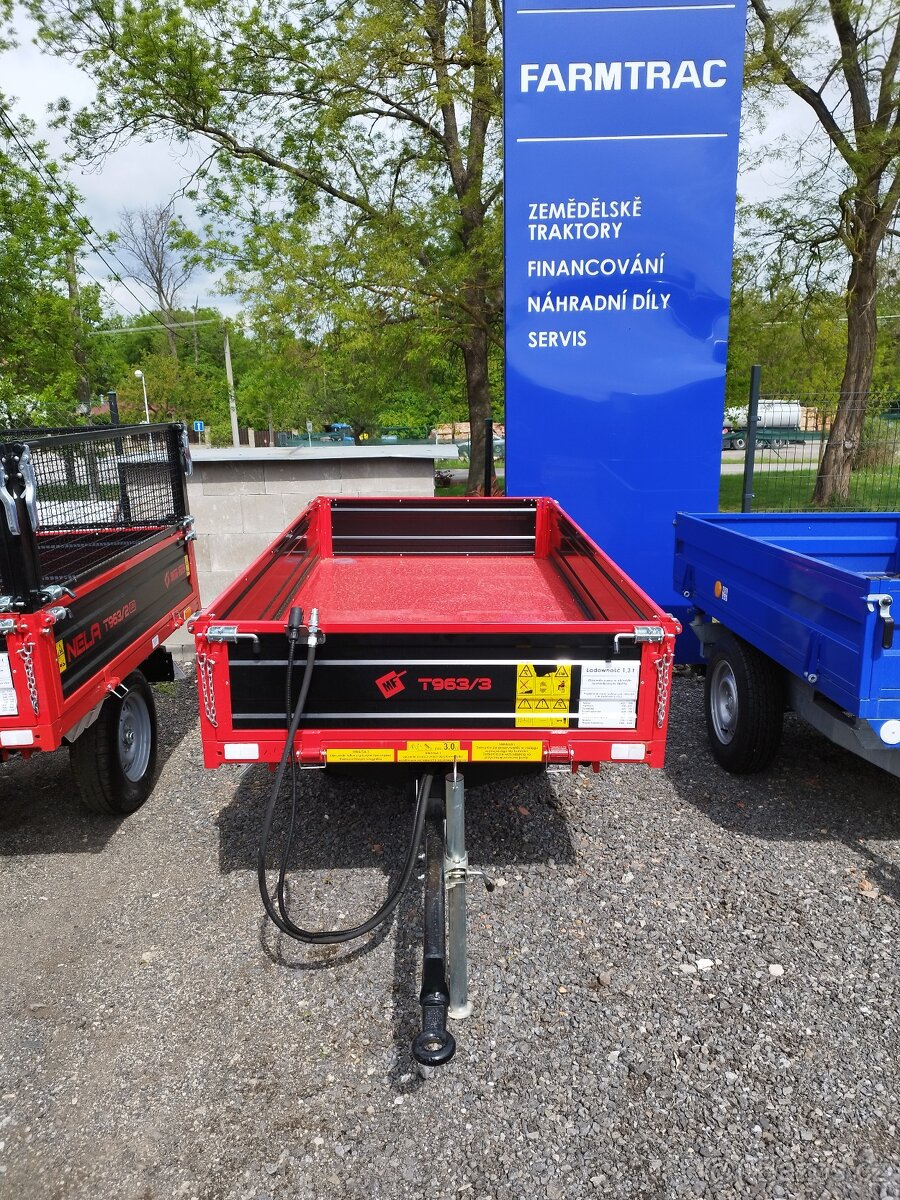 Vlek za malotraktor 1,3T,homologace SPZ - 3