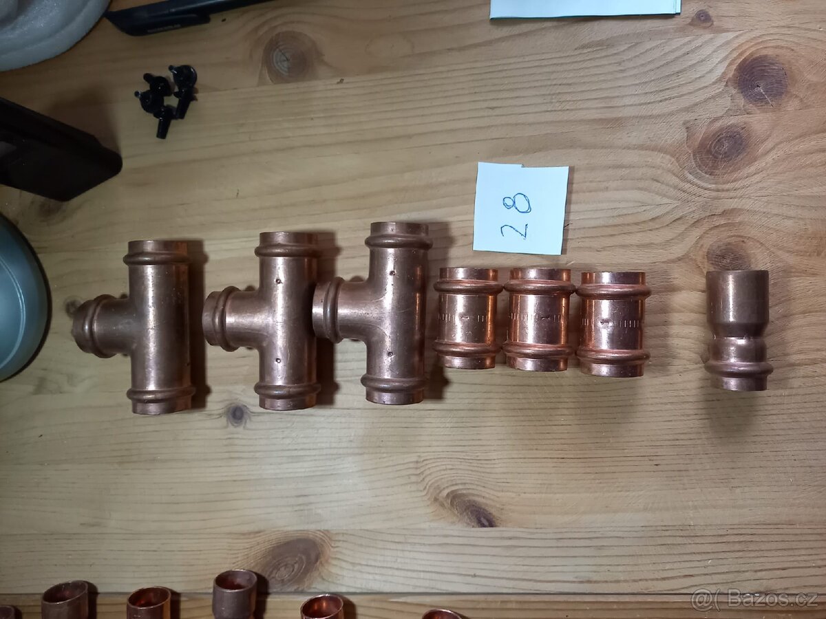Fitinky měděné nepoužité - 3