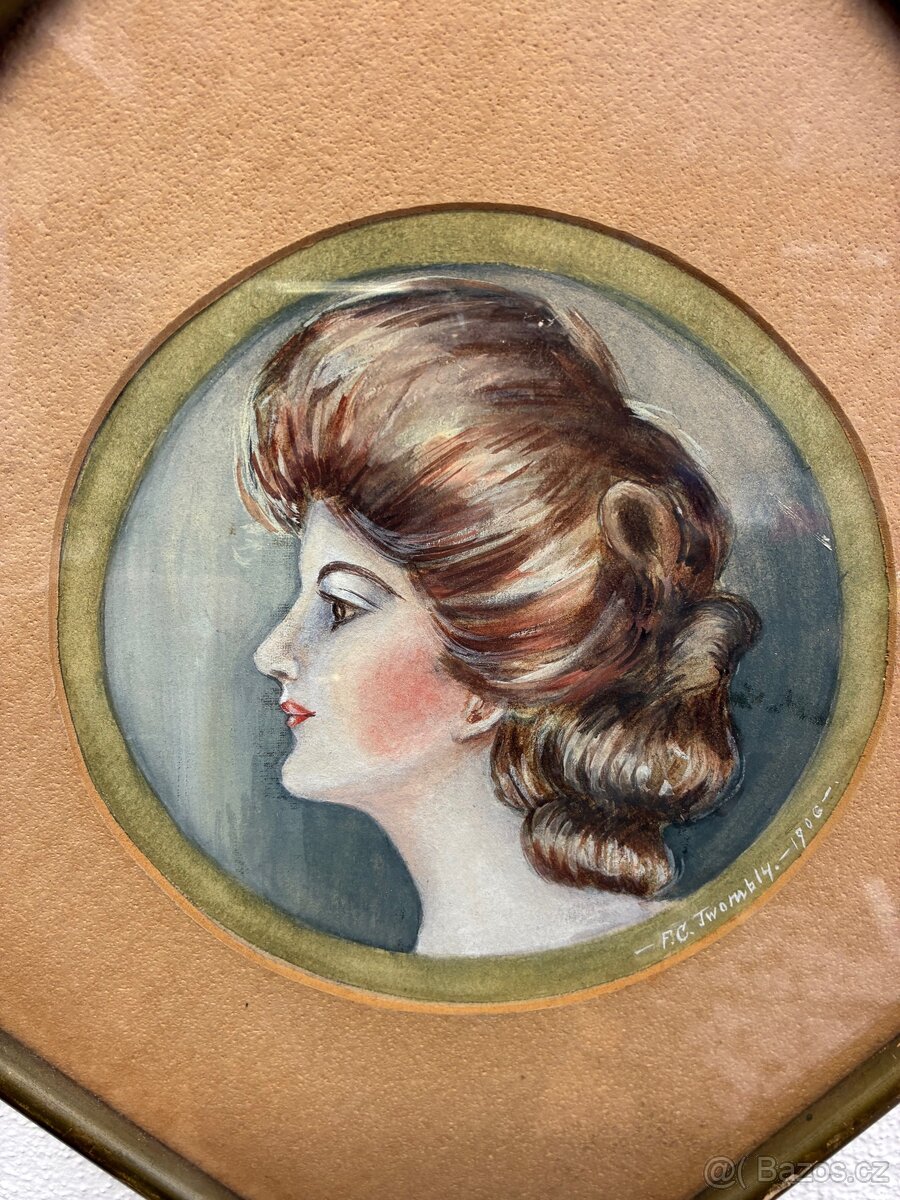 Obrázek akvarel dámy - 3