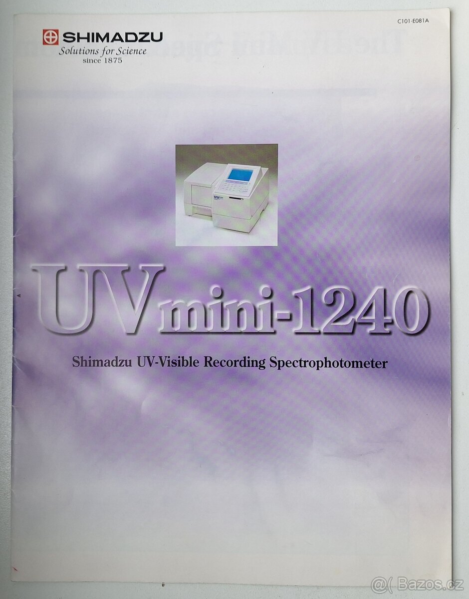 Prodám Shimadzu UV mini 1240 a Greisinger GLF 100 - 3