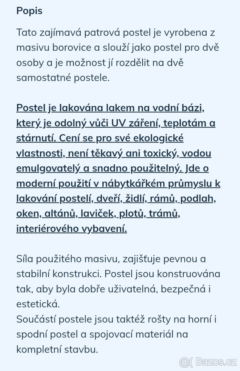 Palanda s matracemi 90x200 - 3