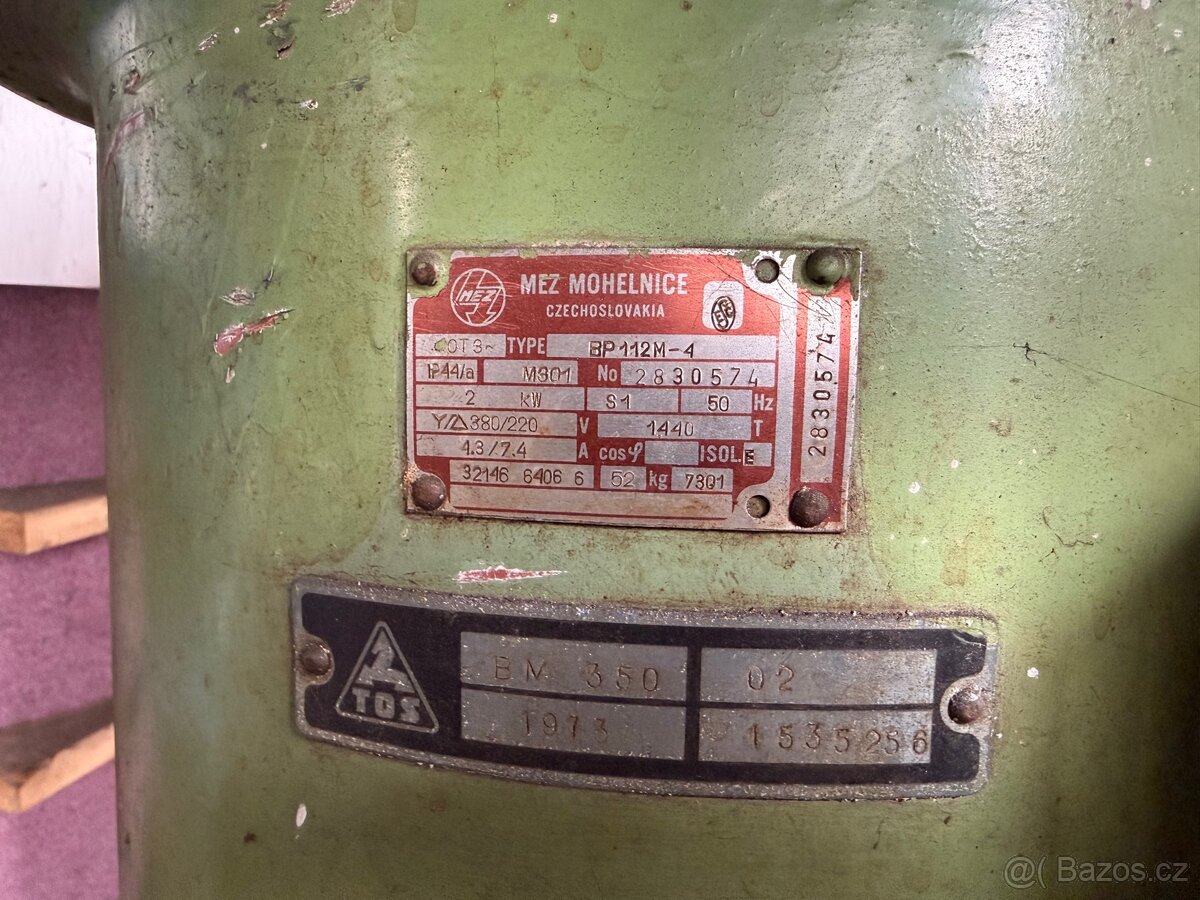 Bruska TOS BM 350 + ODSÁVÁNÍ - 3