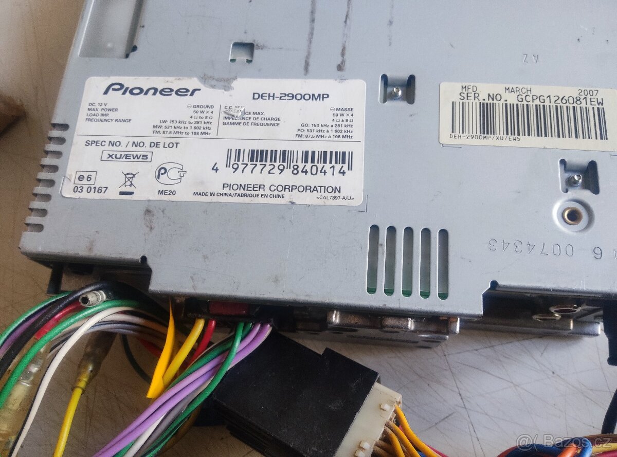 Pioneer DEH - 2900 MP - 3