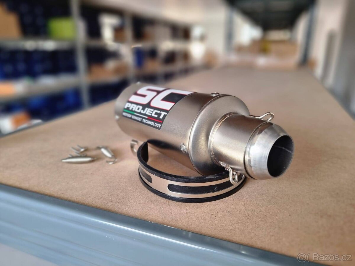 Prodám zcela nový, nepoužívaný, nerezový výfuk na motorku - 3