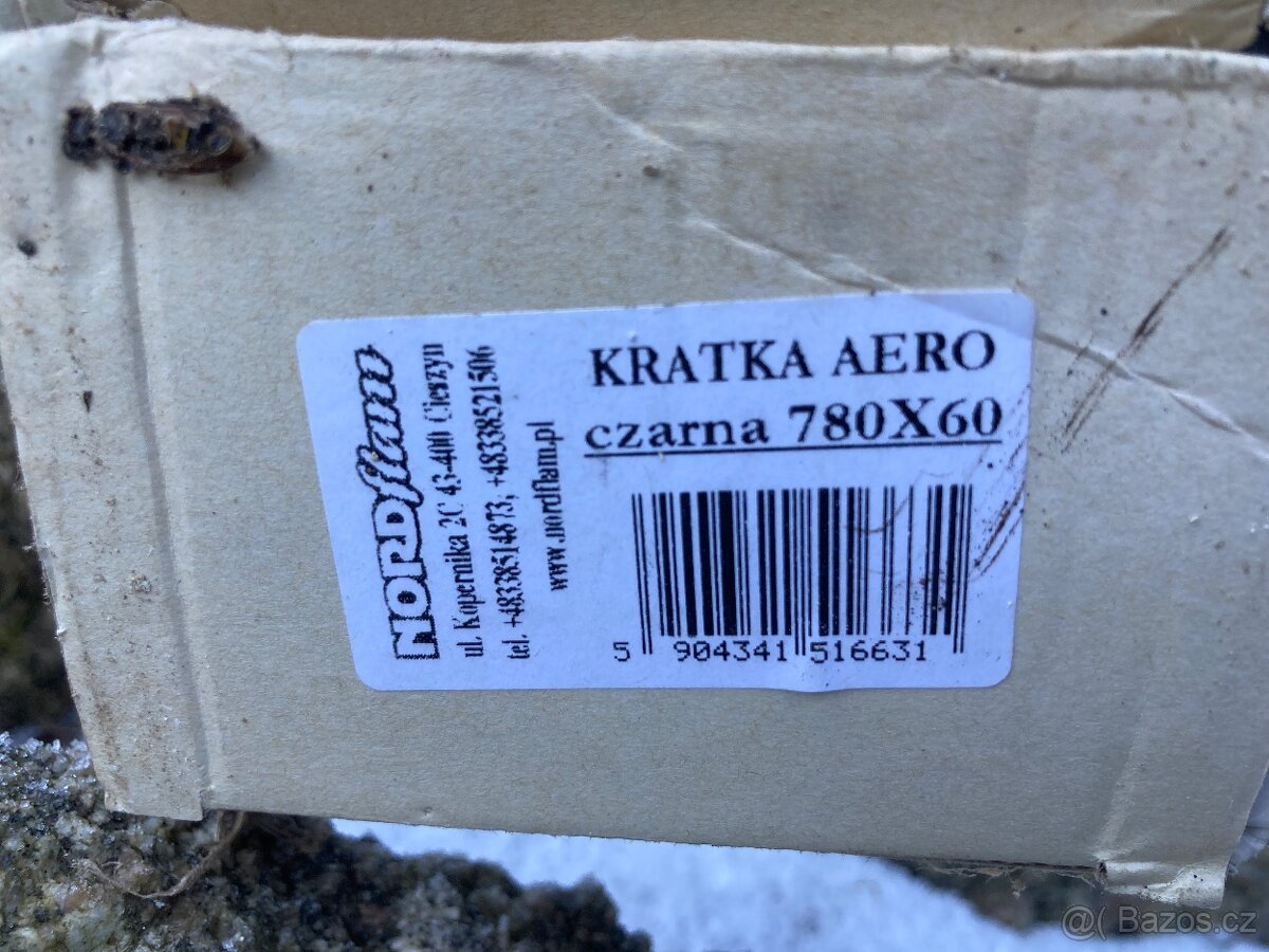 2ks Krbový průduch/mřížka Kratki LUFT 780x60mm - 3