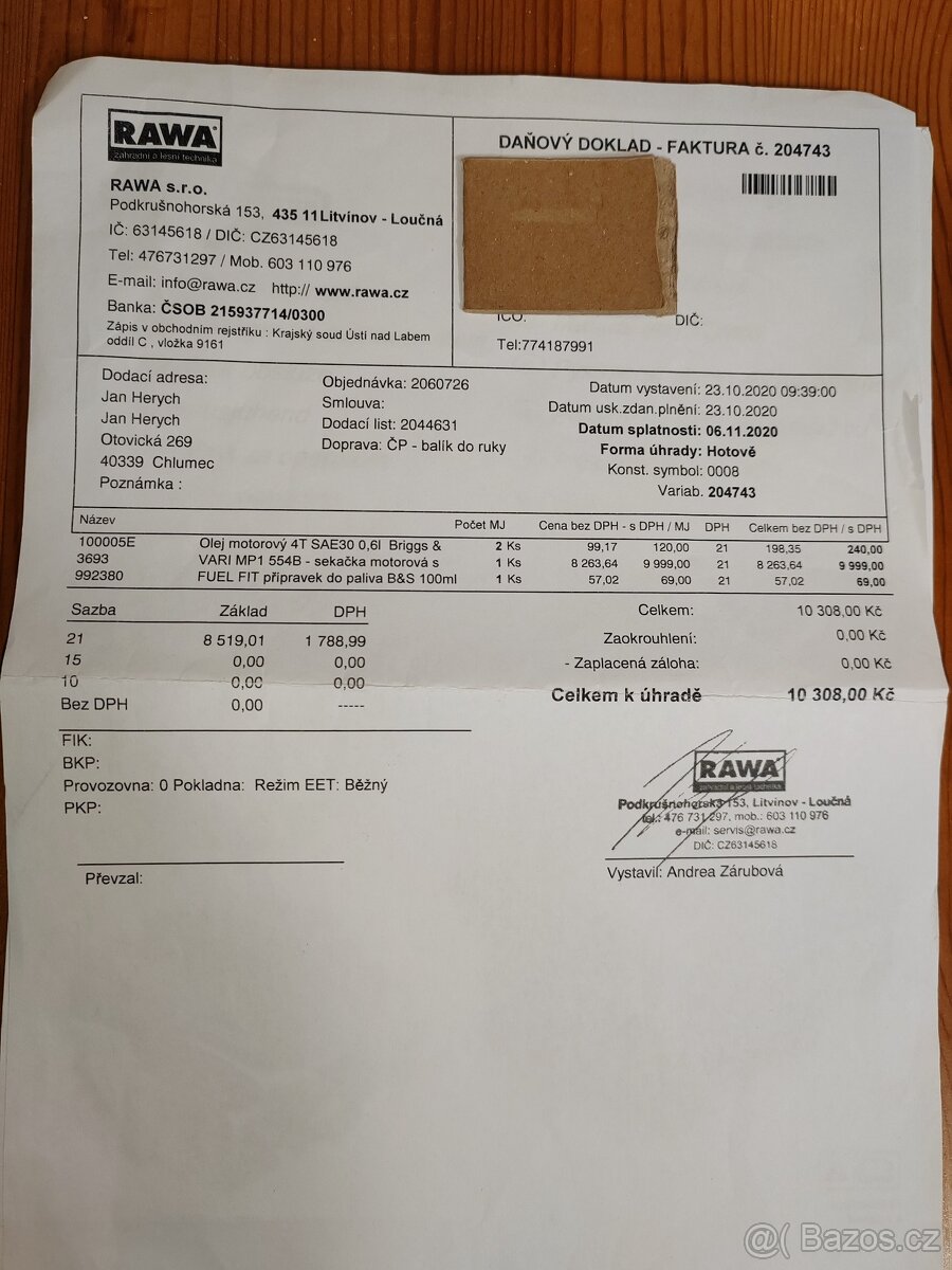 Prodám sekačku Vari - 3