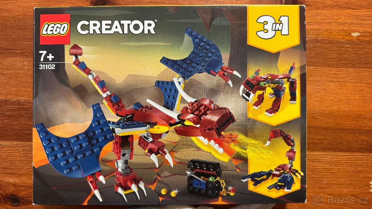 LEGO Creator 31102 3in1 Ohnivý drak - 3
