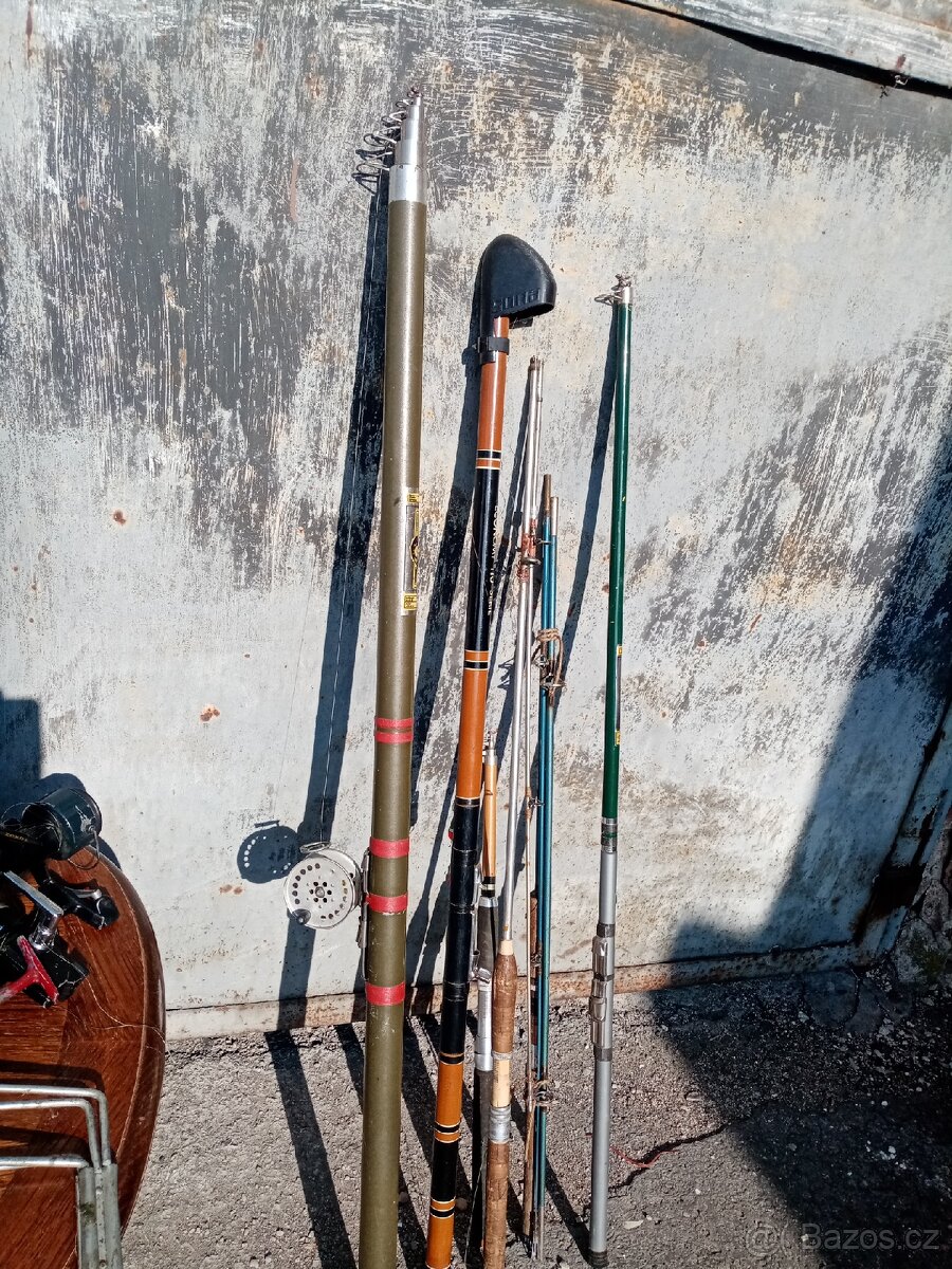 Rybářské pruty a vybavení - retro - 3