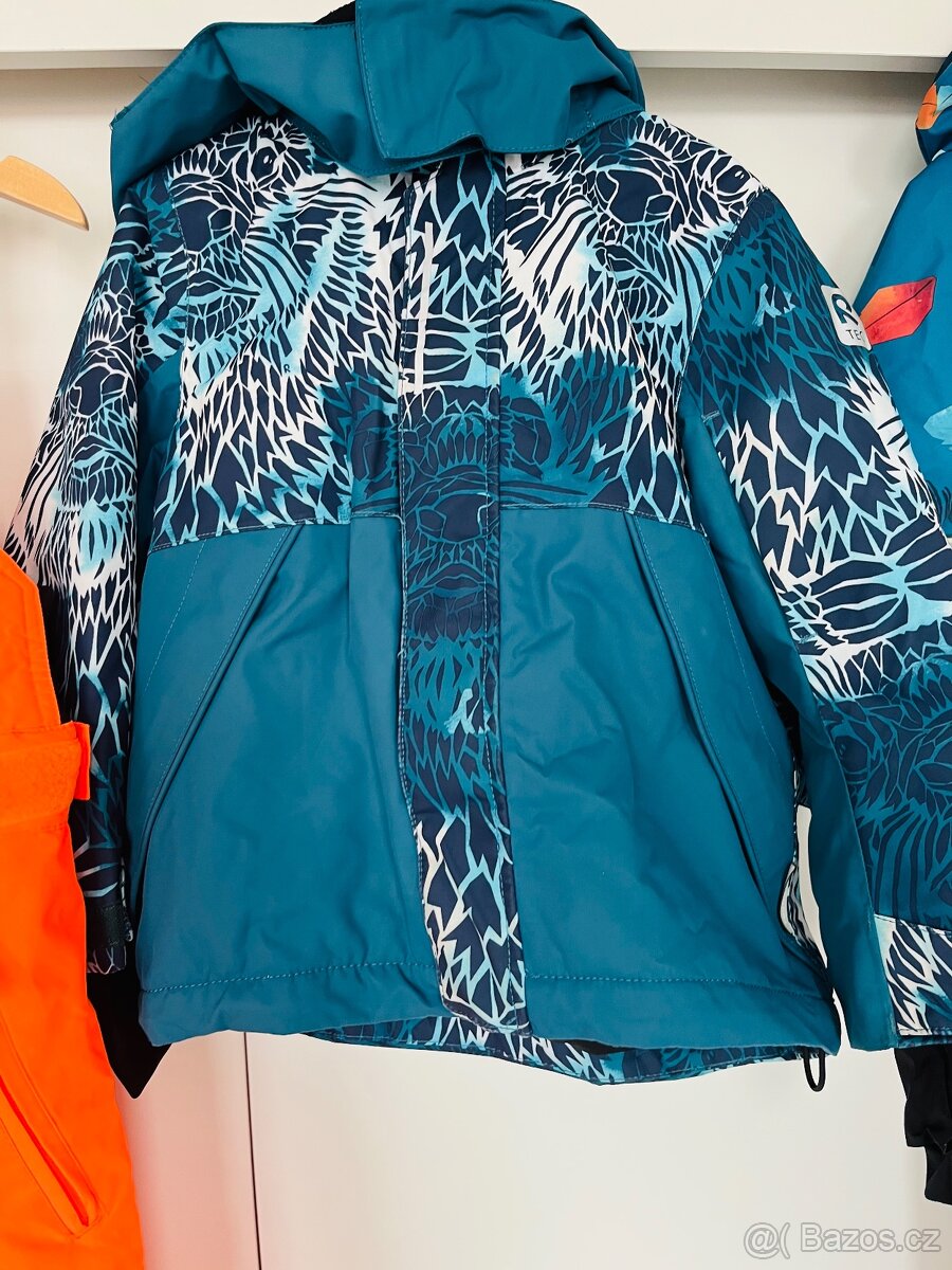 Zimní bundy, oteplováky a kombinéza, vel. 104, 110 - 3