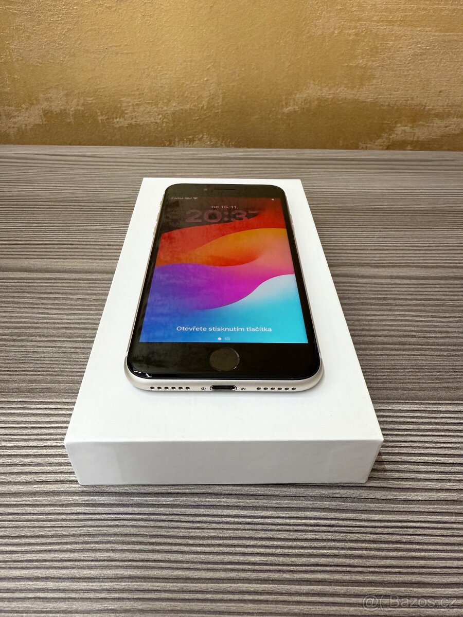 Apple iPhone SE 2022 128GB bílá, TOP stav, baterie 100% - 3