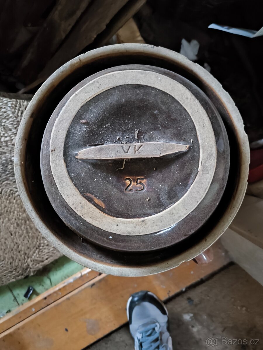 Keramická nádoba na kvašené zelí - 3