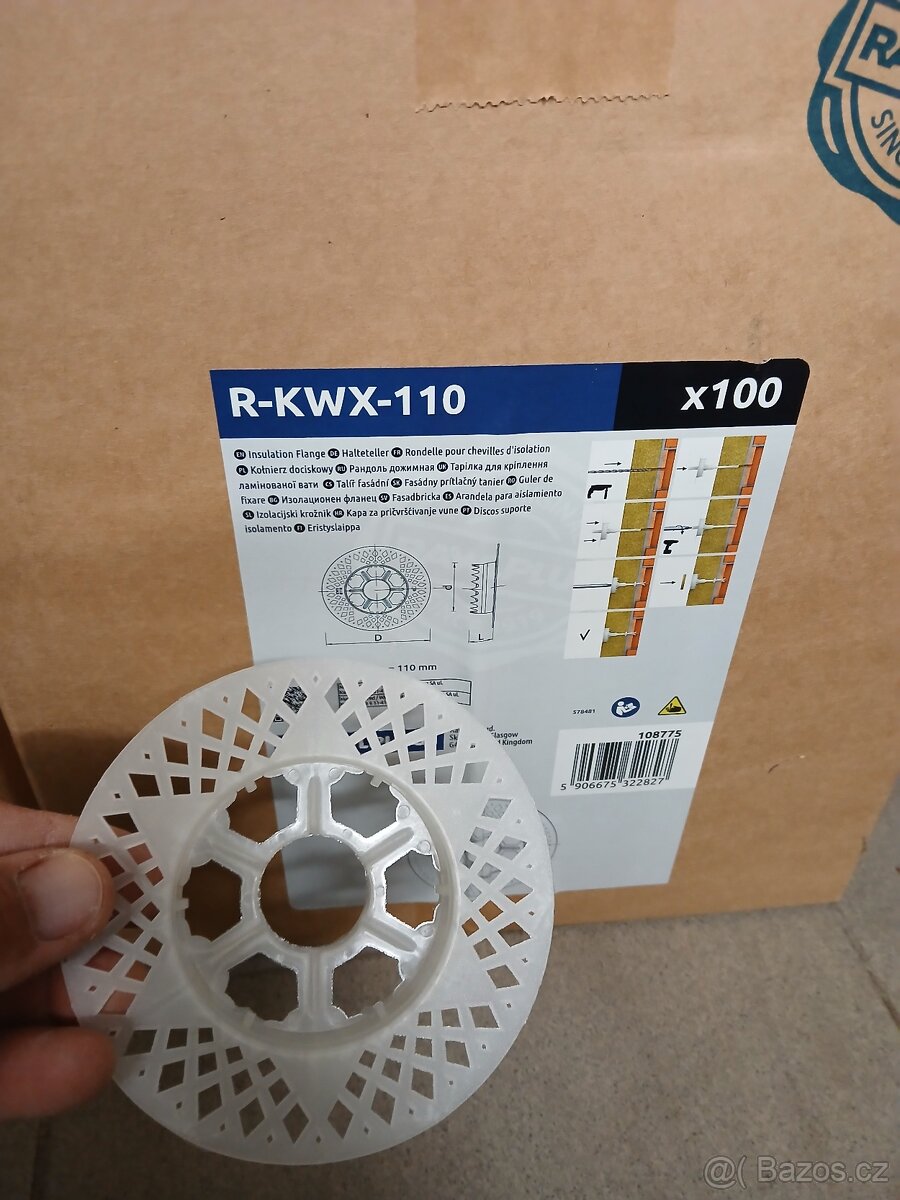 Talířové hmoždinky šroubovací, zápustné, 355mm dlouhé. - 3