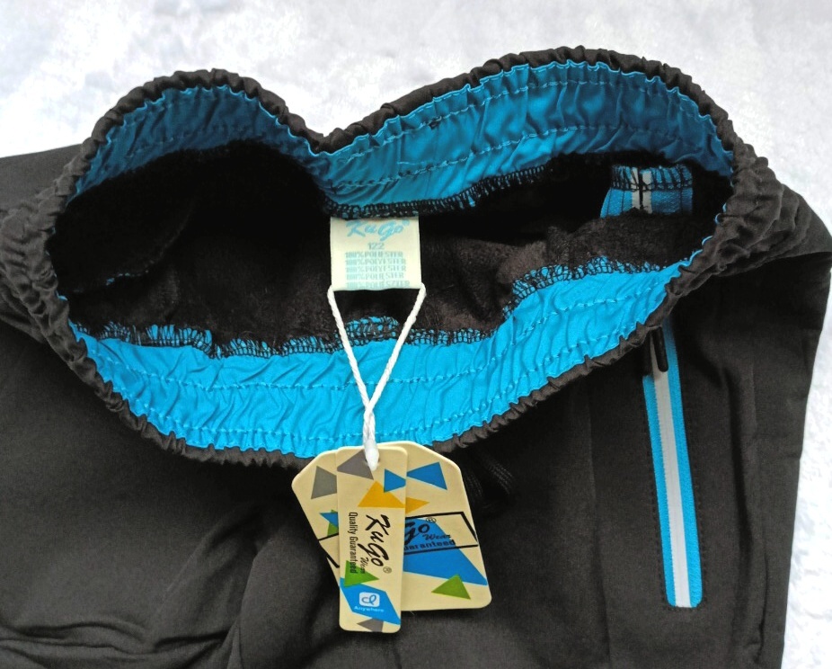 Nové SOFTSHELLOVÉ KALHOTY s fleecem-KUGO, 6-7 let, 122 cm - 3