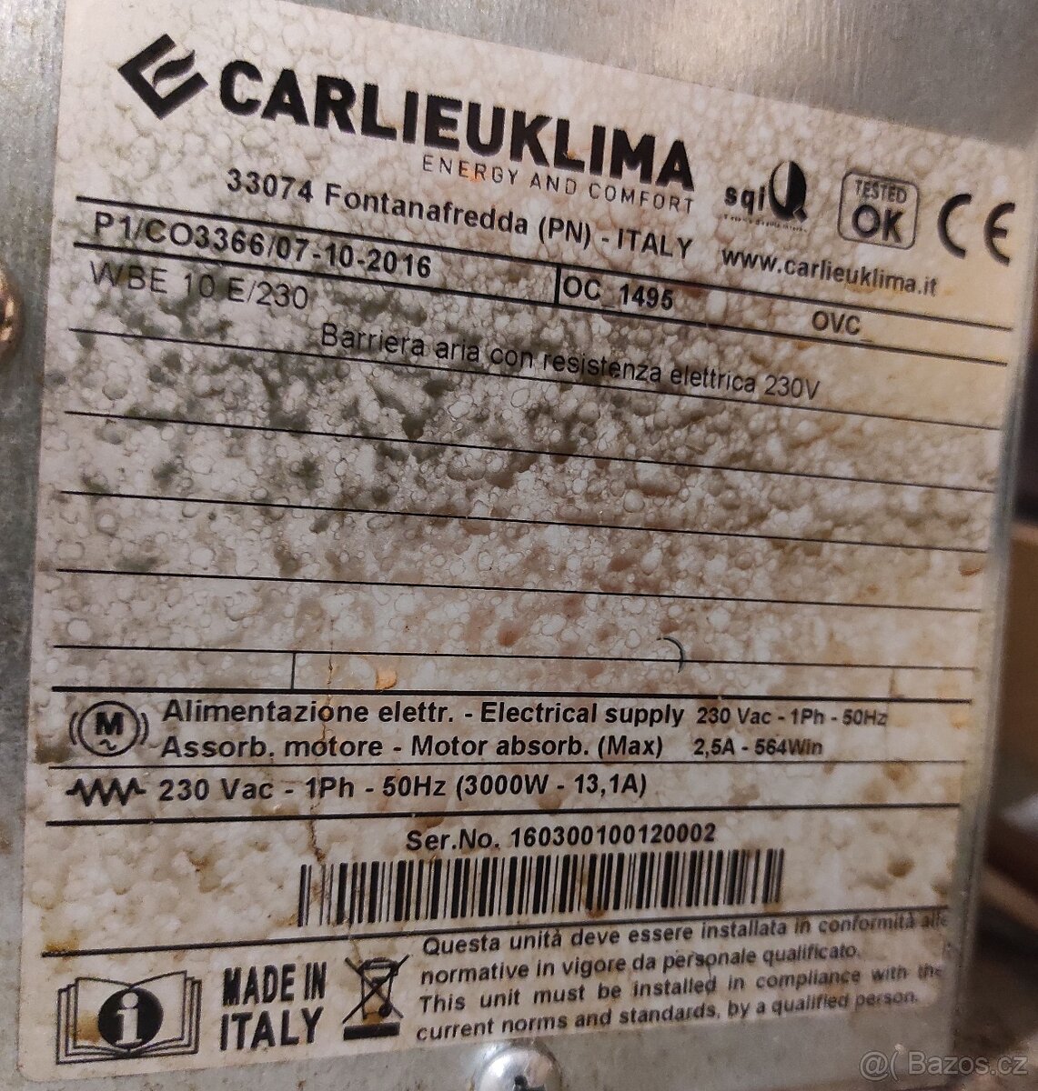 Vzduchová clona s elektrickým ohřevem 2 kusy - 3