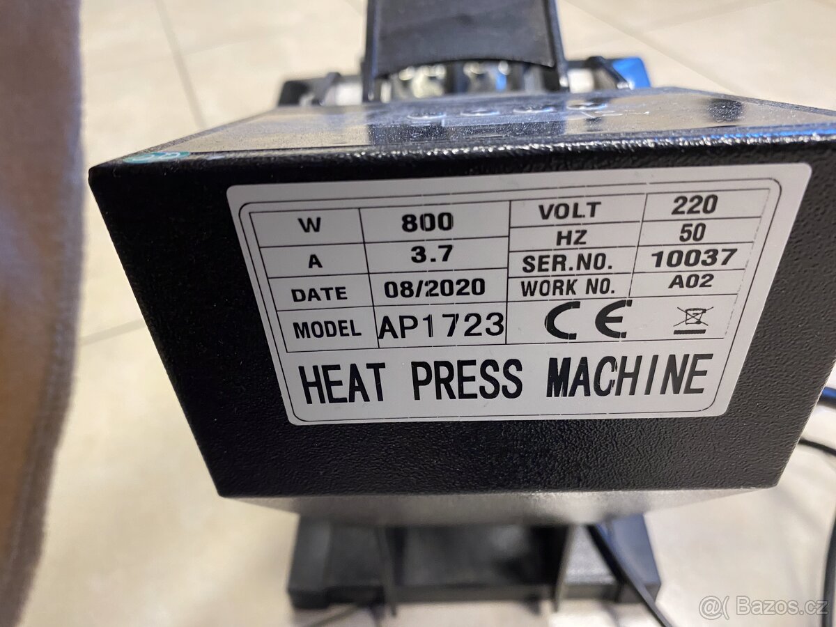 Termolis na textil a sublimaci pc byla 5000 Kč - 3