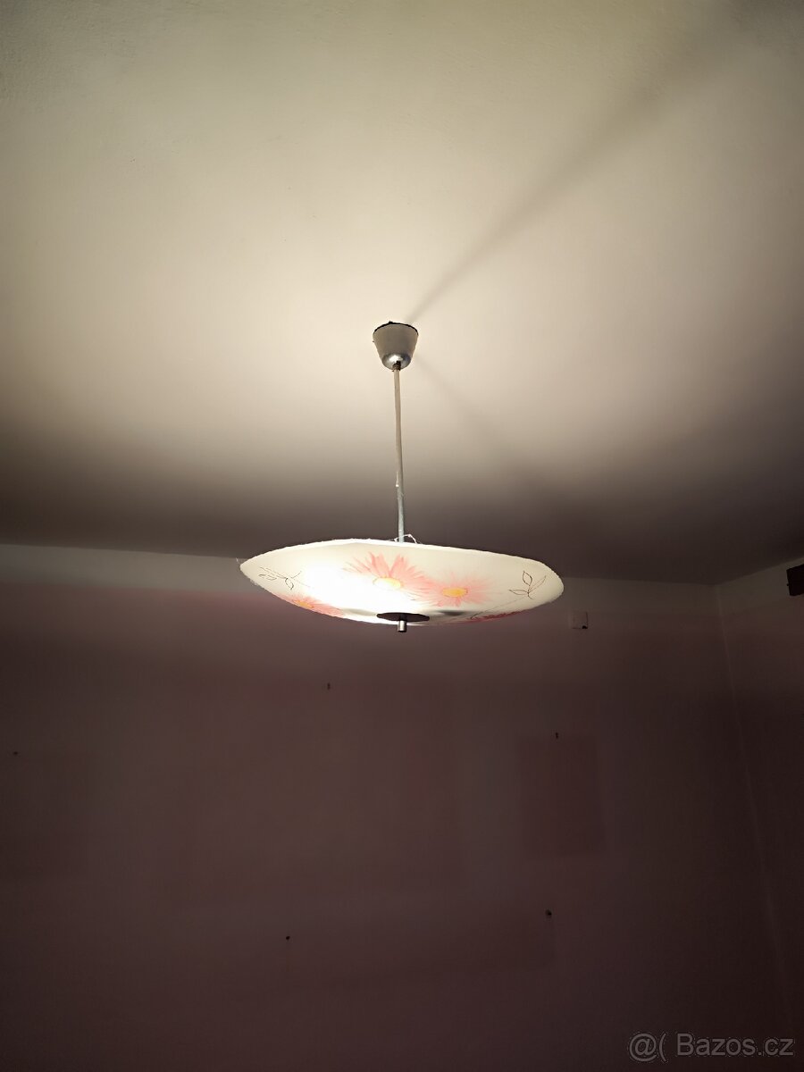 Retro lustr se vzorem kytek - 3