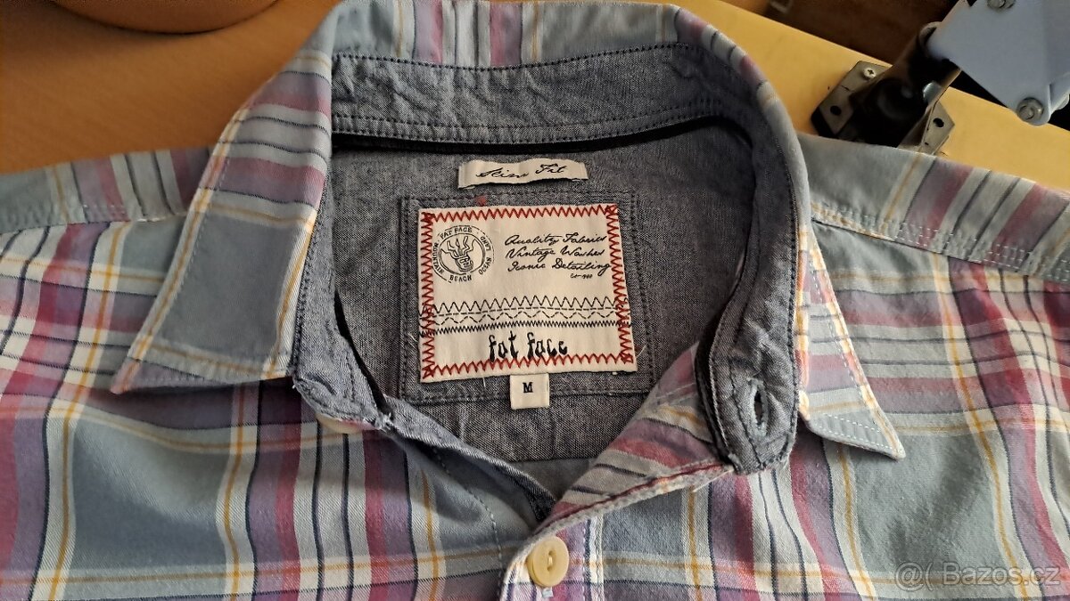 Pánská slim kostkovaná košile Fat Face/M/2x56cm - 3