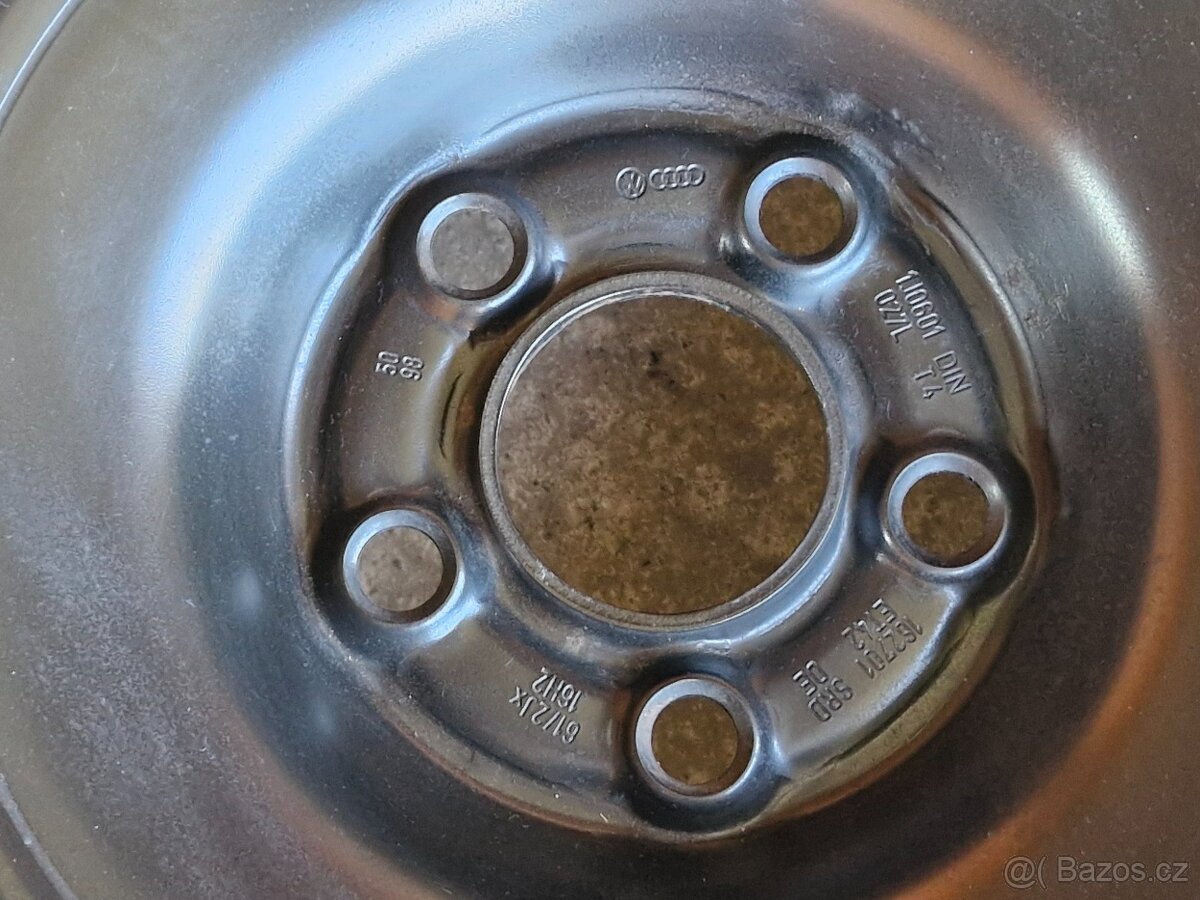 R16 plechový disk 5x100 6,5Jx16 ET42 - 3
