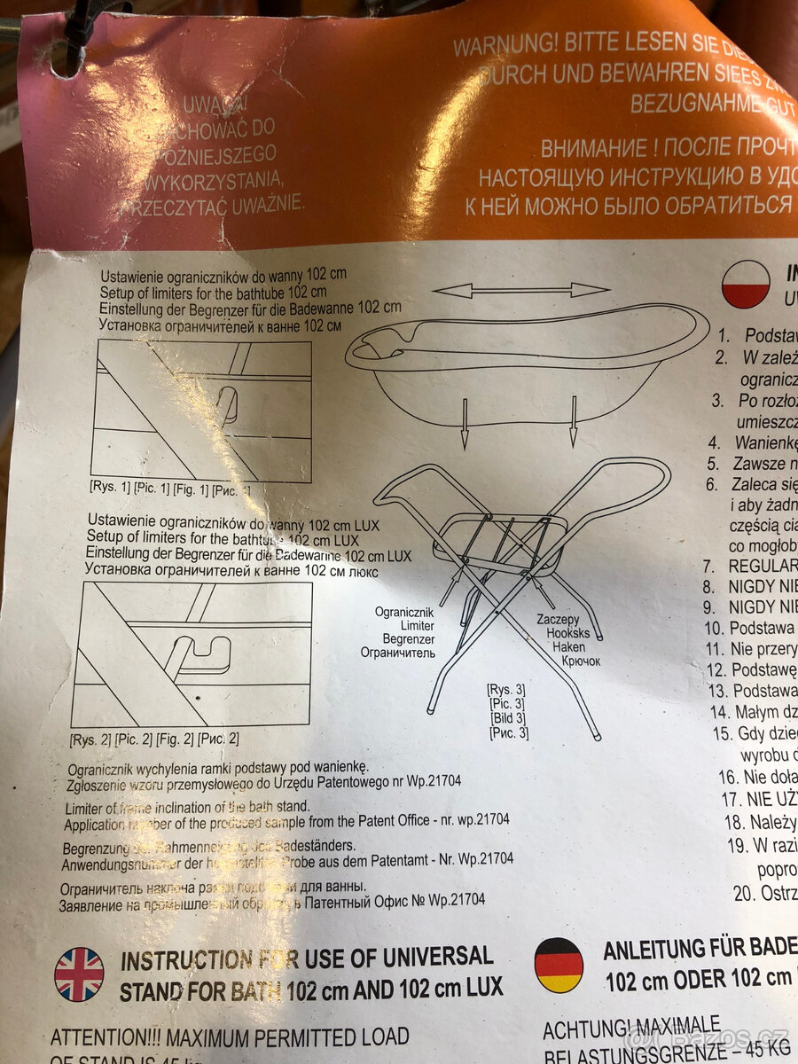 Dětská vanička se stojanem - 3