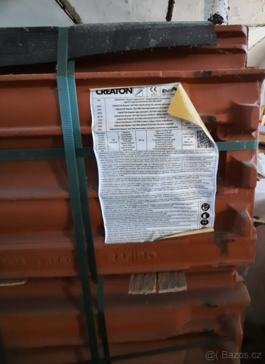 Prodám pálenou tašku CREATON RAPIDO červená engoba - 3