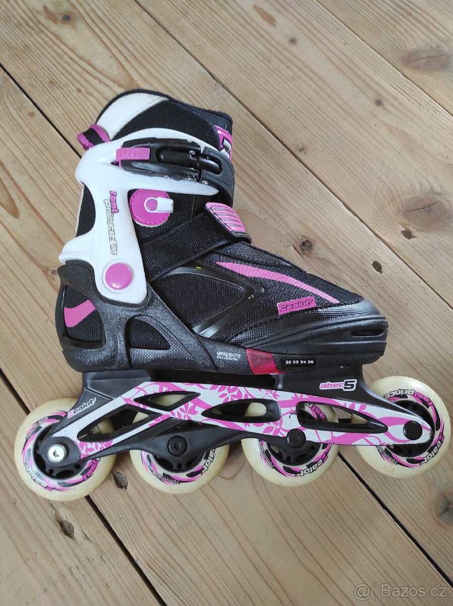 Dětské kolečkové inline brusle, vel. 32-35 - 3