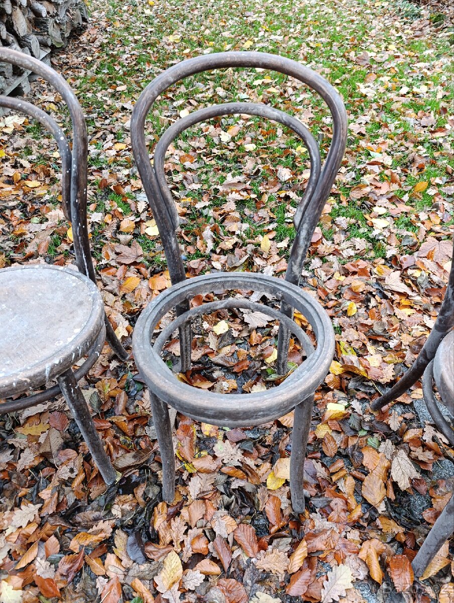 3 x židle Thonet - 3