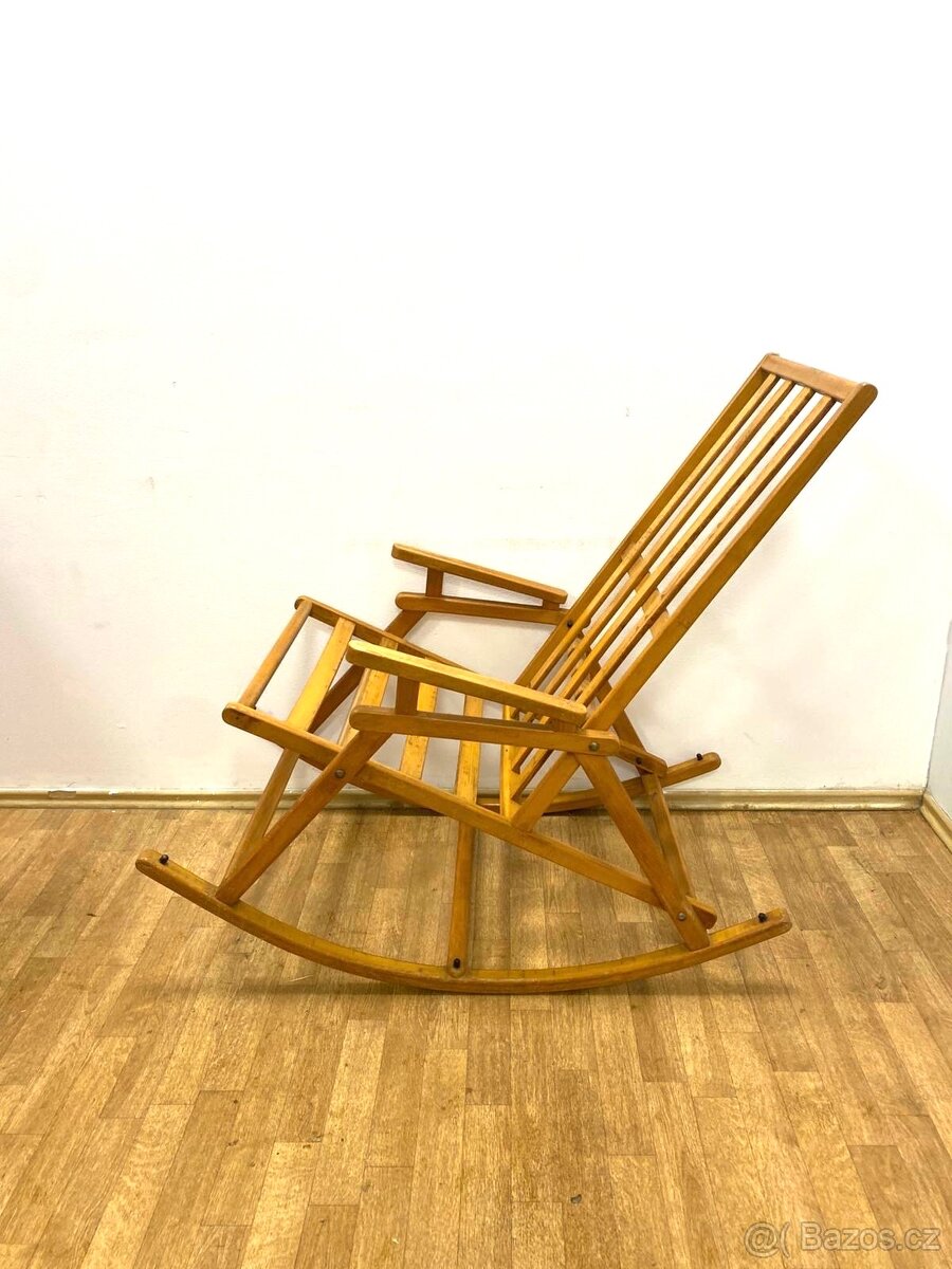 Retro křeslo houpací 60. léta - 3