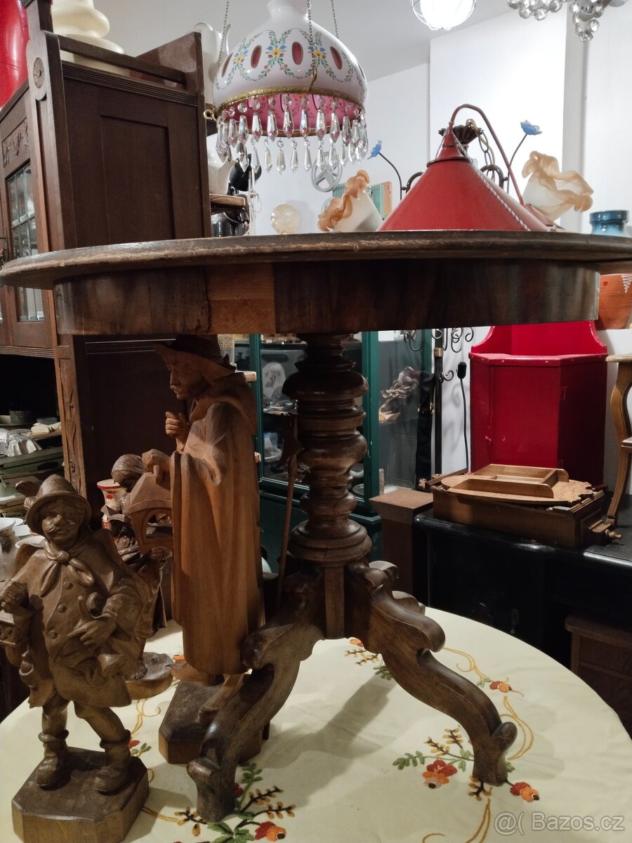 Starožitný stůl dřevěný levně. - 3