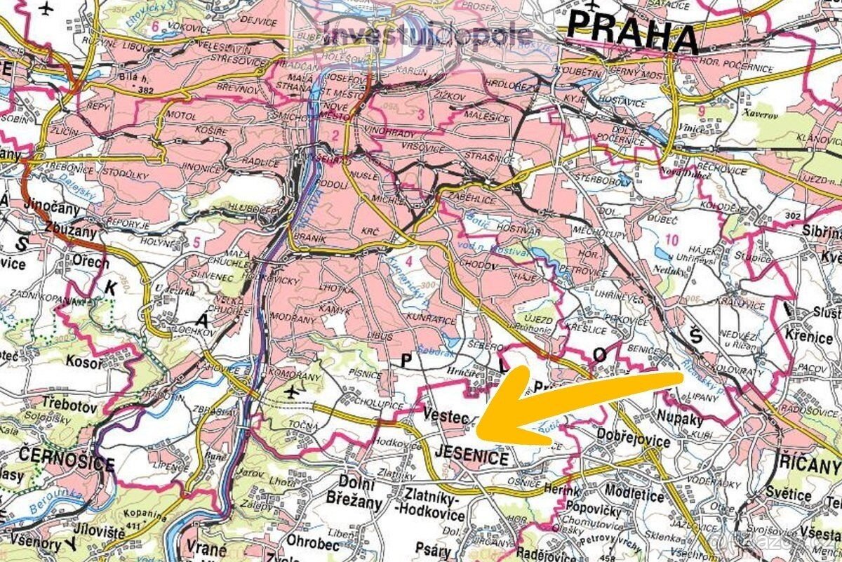 Prodej podílu 1/2 pole v k.ú. Zdiměřice u Prahy - 3