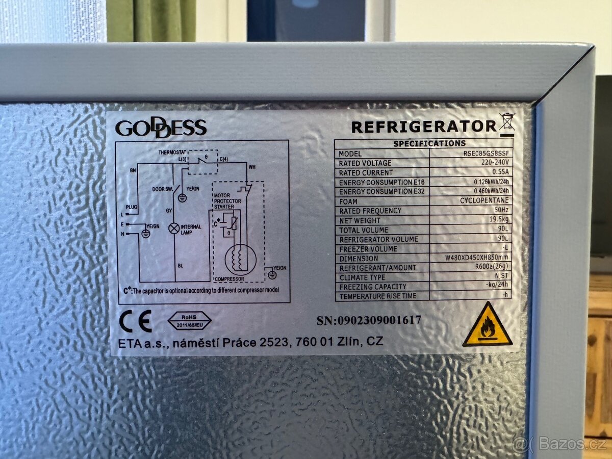 Lednička Goddes - 3